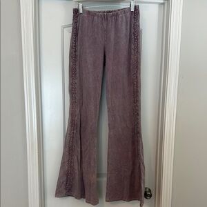 Elegant Mauve Flare Pants